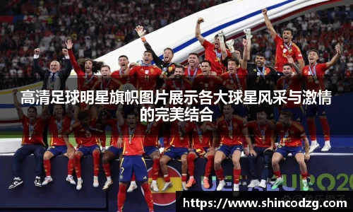 高清足球明星旗帜图片展示各大球星风采与激情的完美结合