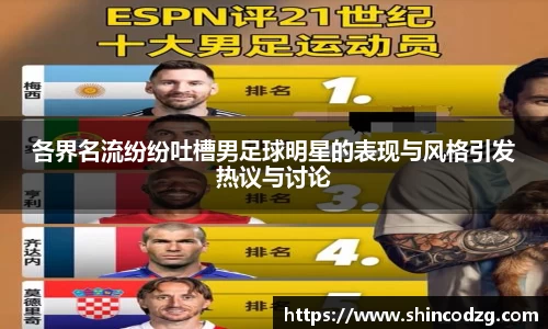 各界名流纷纷吐槽男足球明星的表现与风格引发热议与讨论